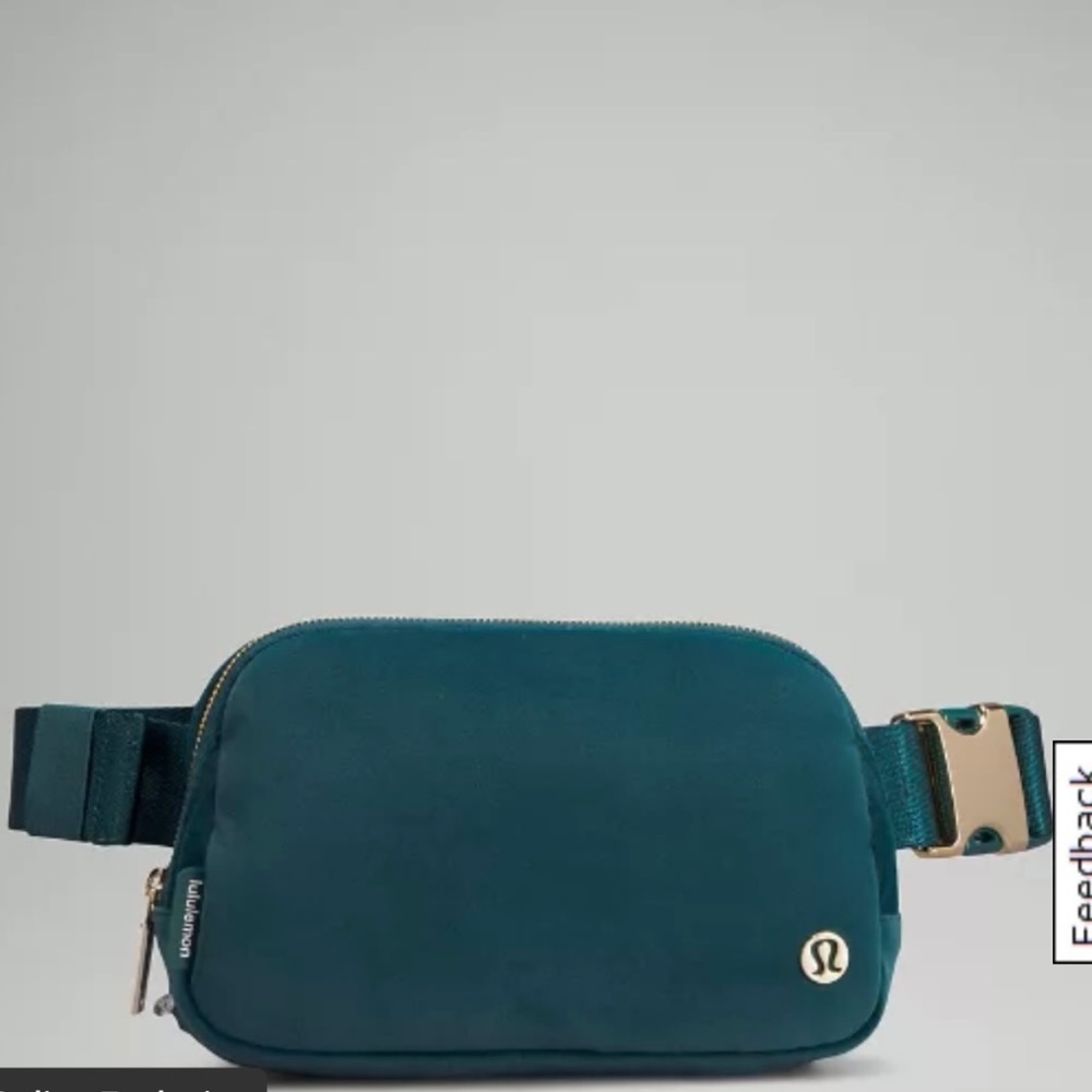 Lululemon Jasper Green Velour Everywhere Belt Bag